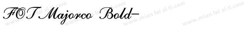 FOTMajorco Bold字体转换